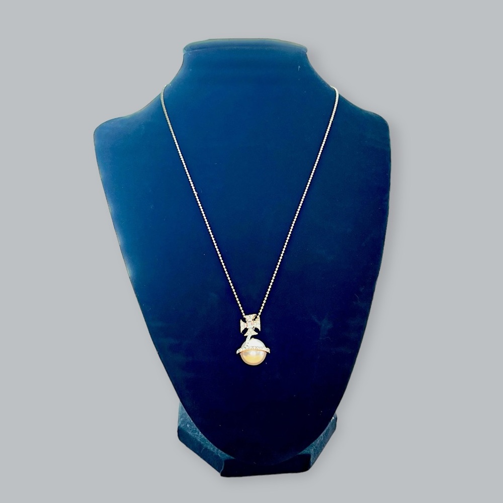 Without Tag Faux Pearl And Crystal Orb Pendant Directly Bought From London New
